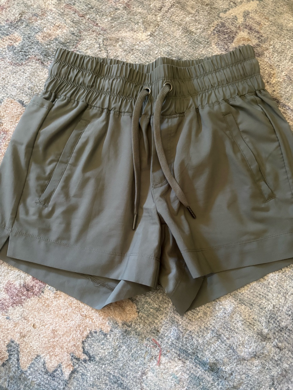 Quince Micro Ripstop Olive Green Hiking Shorts